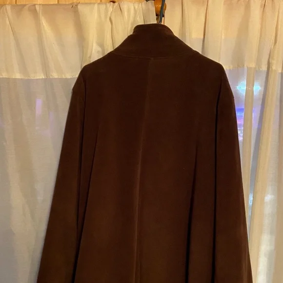 Woman Within Rich Brown Trench Coat - Picture 4 of 4